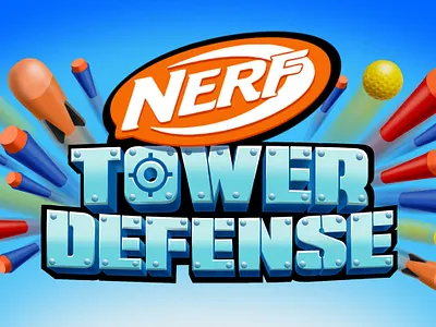 NERF "Tower Defense" Mobile branding game game design graphic design logo mobile ui ux