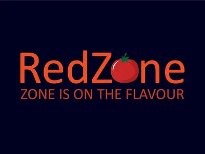 Red zone graphic design logo design