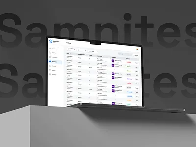 Samnites Nutrition Inventory app design ui ux web design