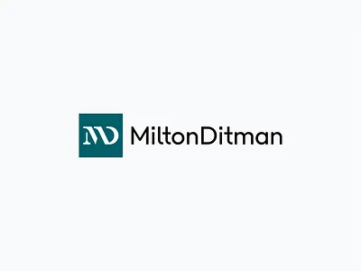 MiltonDitman Law Firm branding brandmark d logo icon identity law logo logo design logotype m logo mark md md logo minimal spgmarks symbol