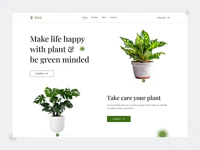 Plant Website - eCommerce ecommerce ui uiux ux web design website
