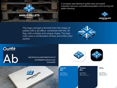 Anglo Pallets Logo branding business design logo logos mockup modern simple