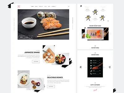 Restaurant Website Design ecommerce ui uiux web design website website design