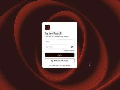 Made with Figma prototype. design figma log in screen sign in screen typography ui ui design ux website design