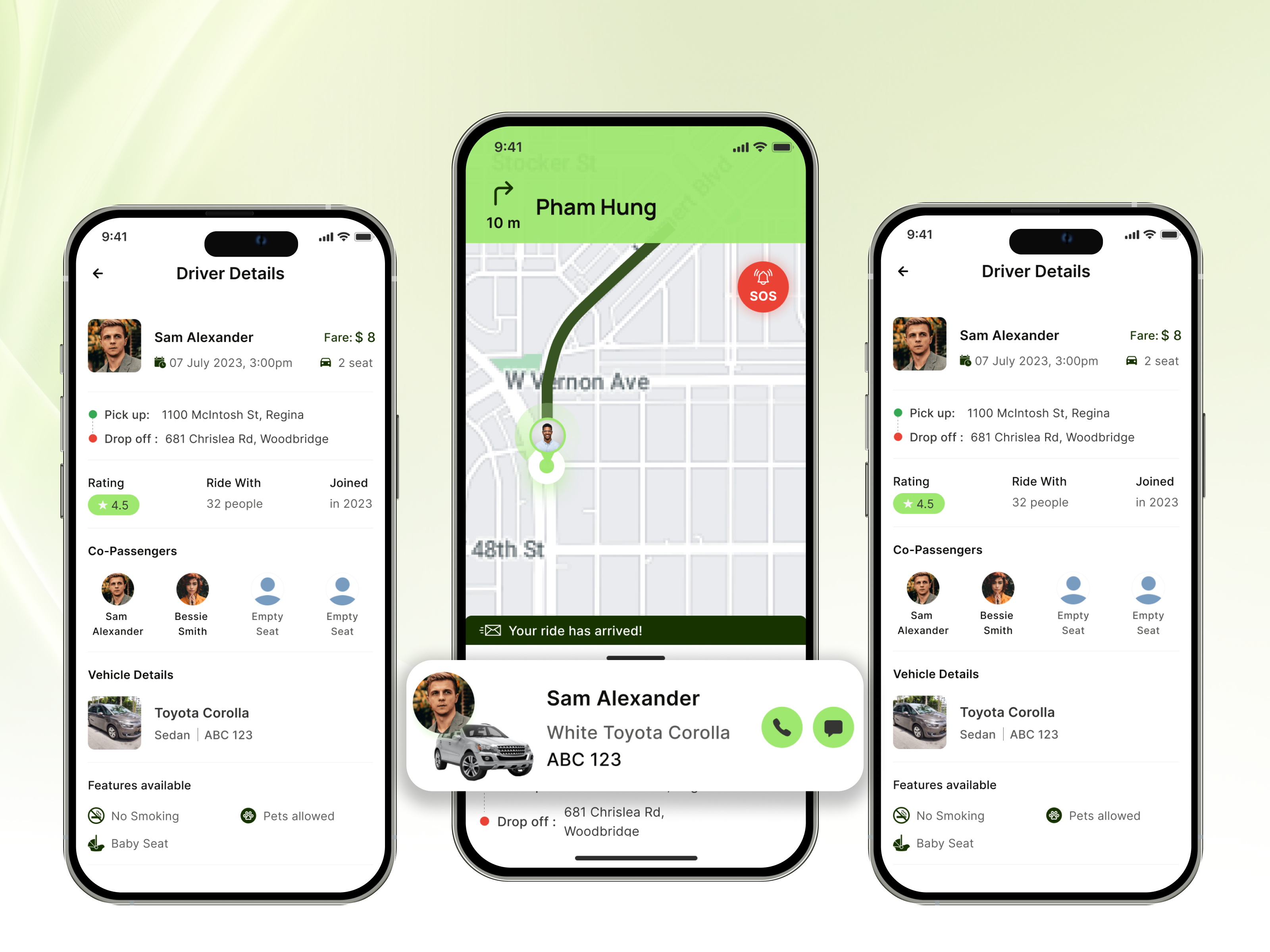 Ride Sharing Mobile App Design carpool carpoolapp carpoolingapp carpoolux designtrends ecofriendlyapp greentransport ridesharing transportationapp transportux