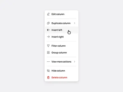 Context Menu ✨ 123done clean dropdown figma icon set icons menu minimalism ui