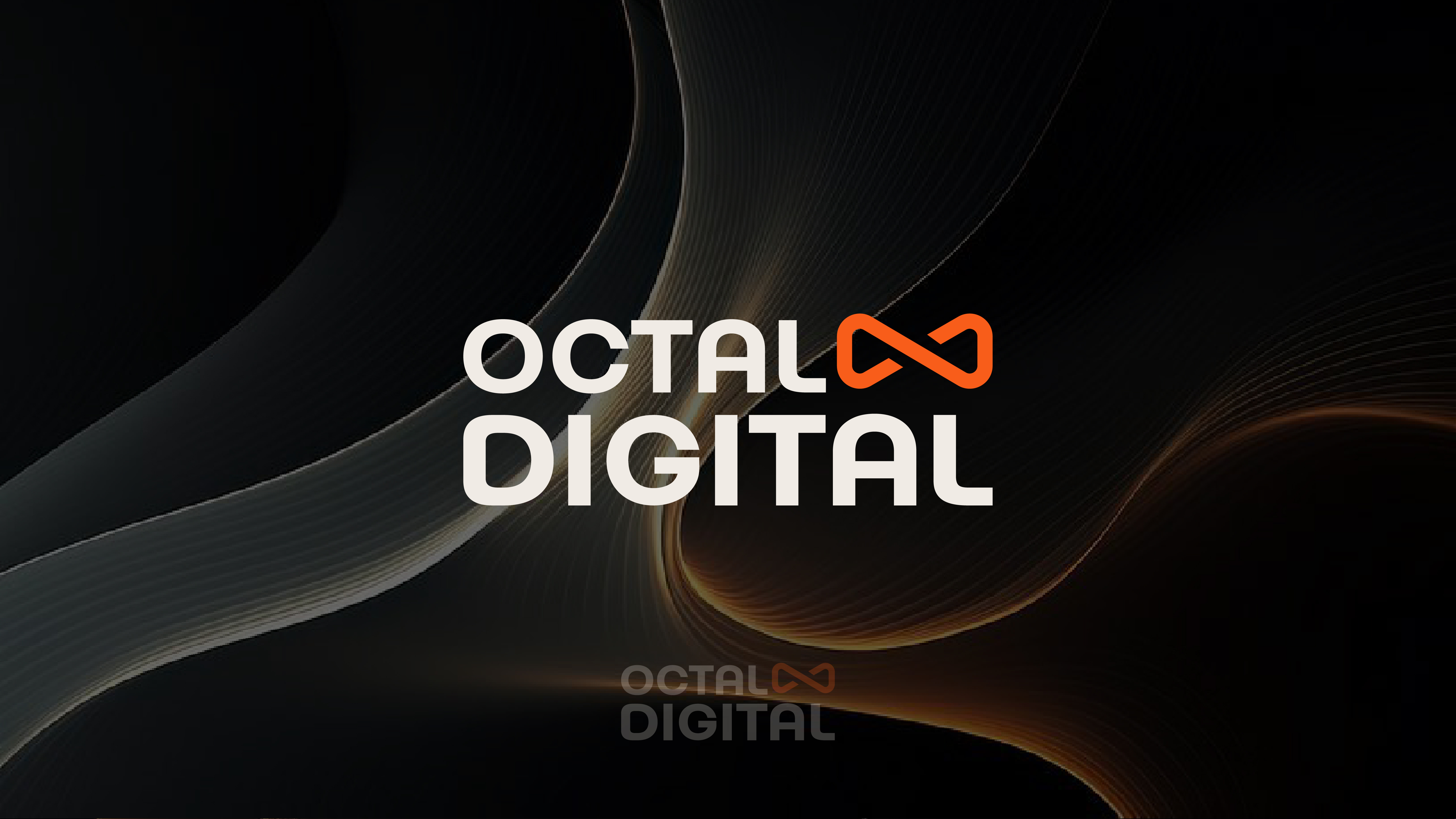 Logo Octal Digital 8 branding eight graphic design logo logo 8 logo design logo eight logo hourglass logo it logo number logo octal logo text modern logo orange logo simple logo technology logo text logo