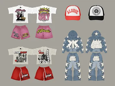 I will create edgy streetwear t shirt design clothing and brand apparel branding design fasion graphic design illustration logo merchandise streetwear tshirt ui vector