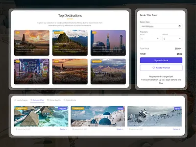 TravelAdda - Travel Platform branding figma figmadesign luxurytravel responsivedesign traveladda travelplatform uidesign uiux