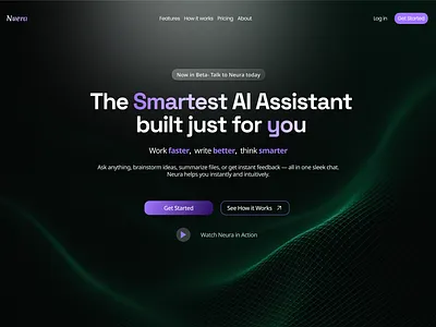 Neura design typography ui uiux ux website