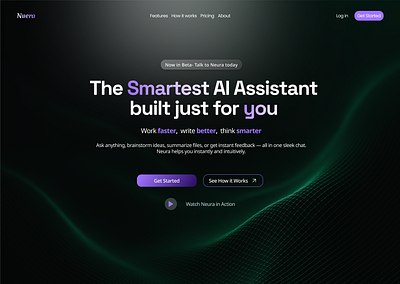 Neura design typography ui uiux ux website