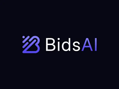 B & AI ai artificial intelligence b logo brand identity branding letter b logo design minimalist modern software tech b tech startup technology timeless