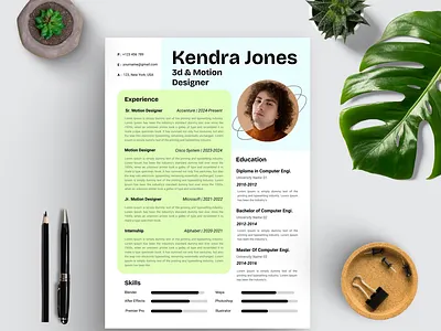 Resume / CV Template branding canva template cover letter curriculum vitae cv cv design cv template graphic design modern resume professional resume resume resume design resume template