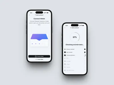 Talent Protocol builder score onboarding blockchain connect wallet create wallet crypto get started light theme login mobile app mobile onboarding onboarding product design sign in sign up ui uiux user interface web3 welcome