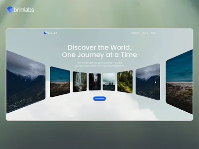 Travel Landing Page Concept ui