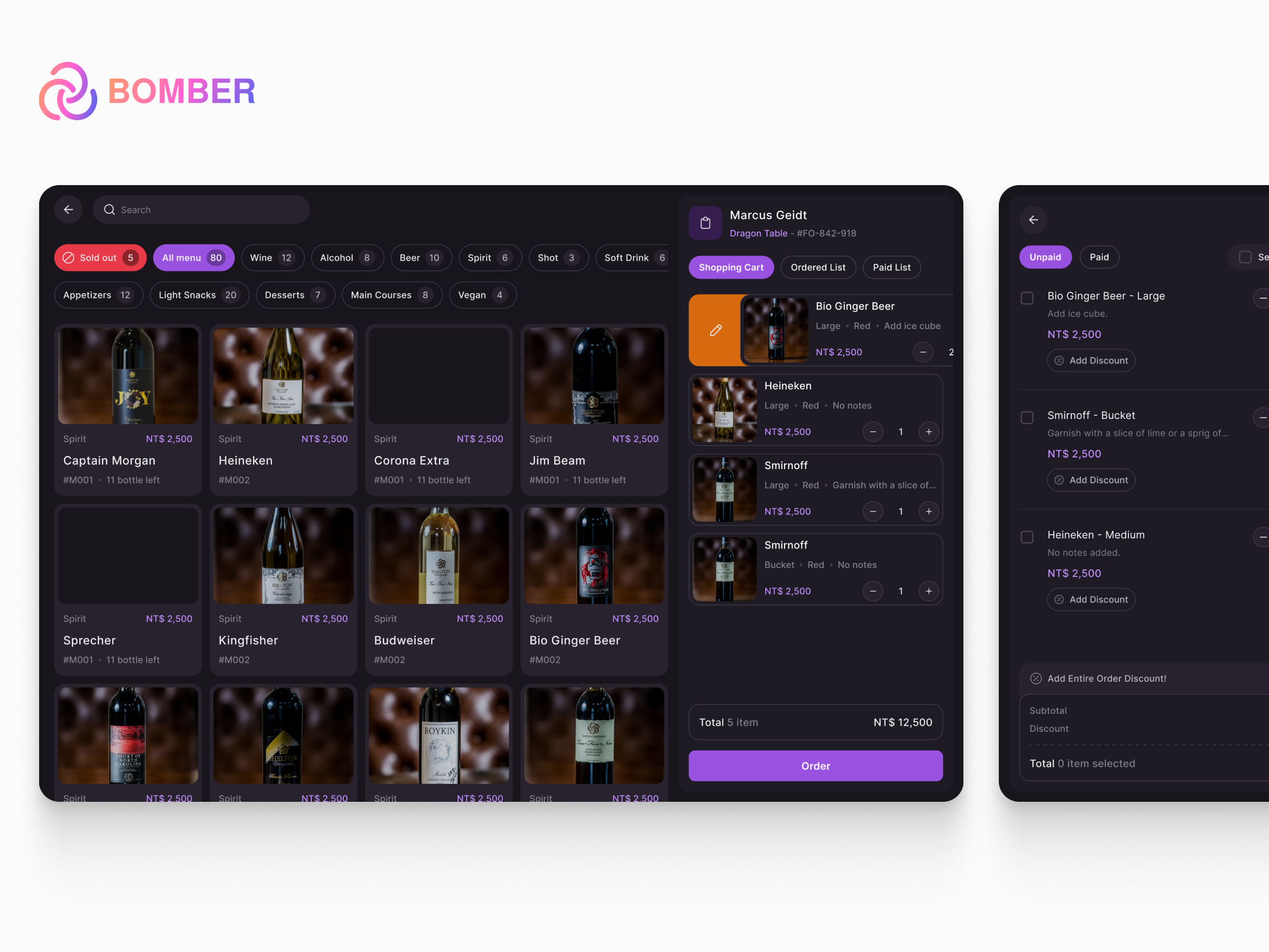 SaaS Nightlife ERP System nightlife product design saas ui uiux web design