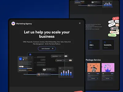 Proposal Page agenciflow agenciflow india private limited animation branding colorful websites dashboard graphic design landing page marketing marketing website ui website