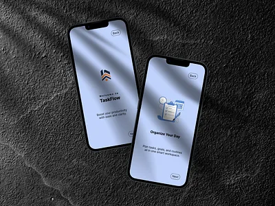 Taskflow Splash Screens app app design ui ui design uiux