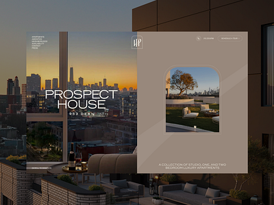 Real Estate architecture building hero homepage real estate ui website