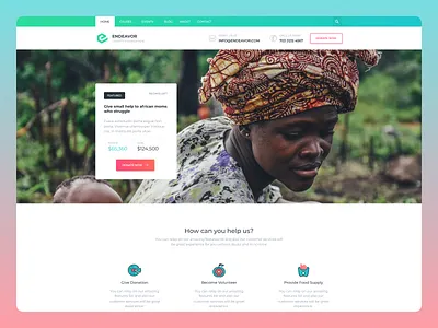 Endeavor Charity Website Design charity website template donation page design donation ui design ecommerce for nonprofits framer charity design framer design framer ecommerce template framer template framer template design framer ui ux framer website framer website design framer website ui fundraising website ui modern charity ui ngo website template nonprofit website framer