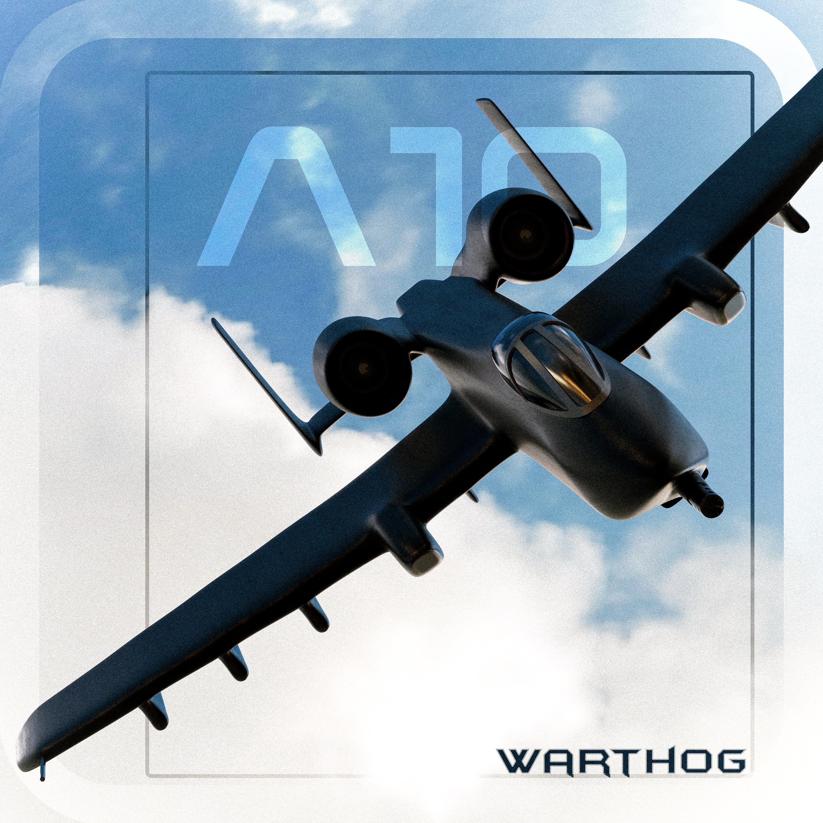 A10 Warthog 3D 3d 3dmodeling 3ds airplane aviation b3d blender graphic design modeling