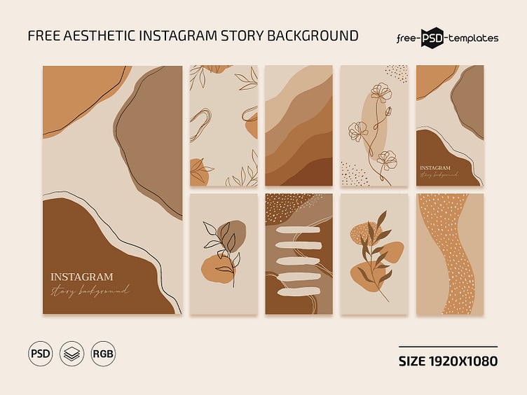 Free Aesthetic Instagram Story Background Template by Free PSD