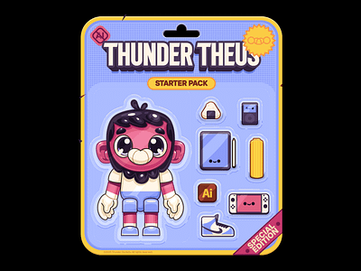 #starterpacknoai brazil character color design fun illustration starterpacknoai thunder rockets