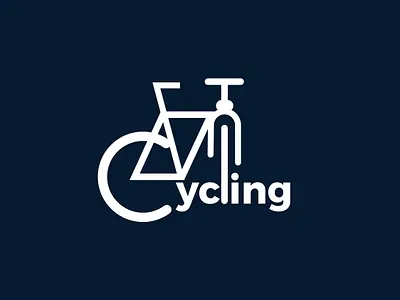 cycling minimal logo design branding business logo creative logo custom logo cycling logo design graphic design illustration logo logotype minimal logo modern logo typography vector