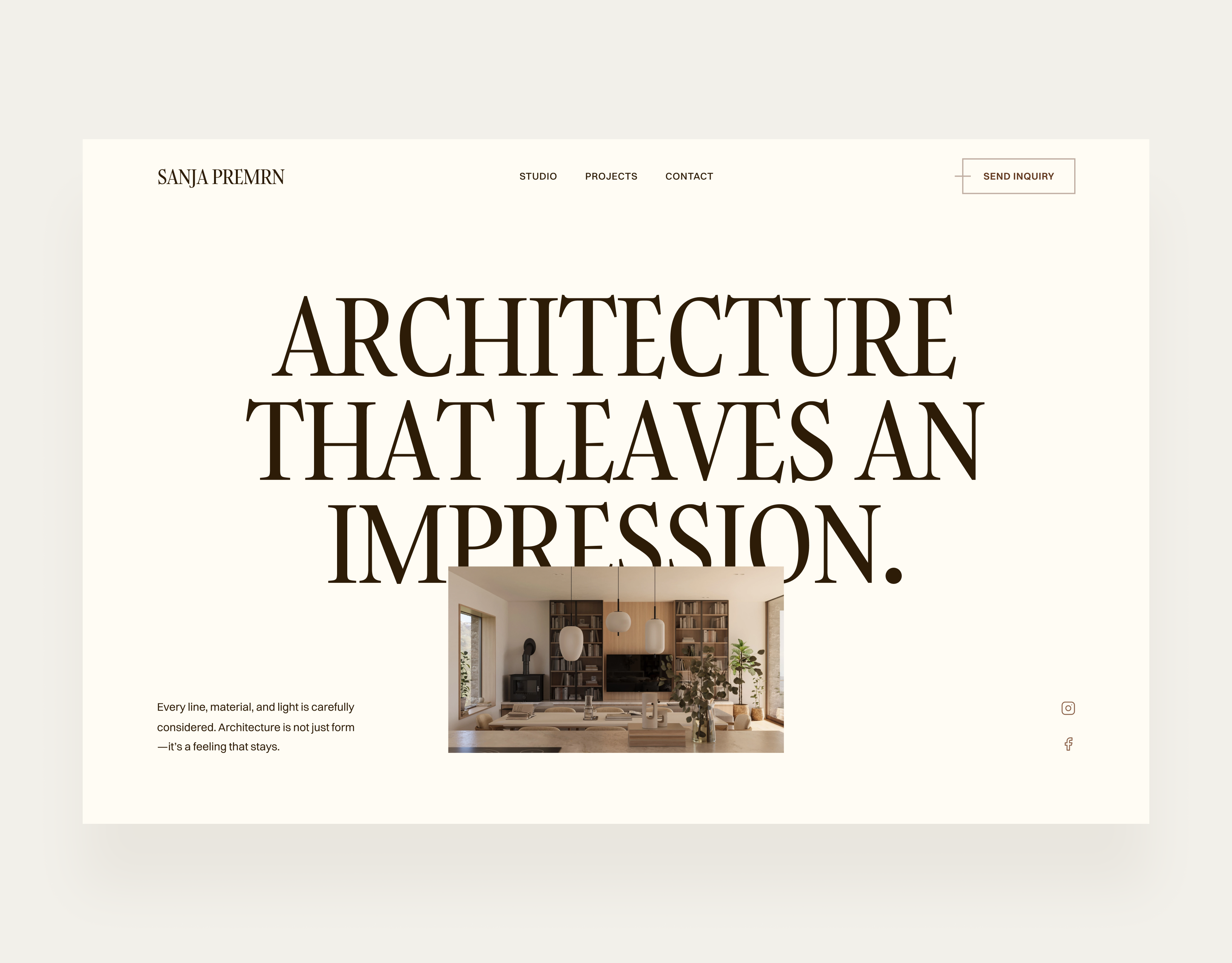 Architecural Design Studio | UI/UX Design architectural design architecture creative portfolio design interior design landing page portfolio ui ux design user experience user interface web design