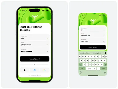 ActiveLife Fitness App – Sign Up Screen aidesign app dailyui figma fitness fitnessapp ios ios app mobile mobileapp mobiledesign signup ui uidesign uxdesign
