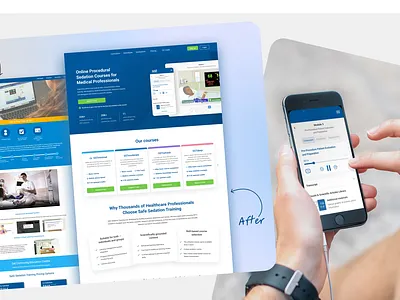 🩺 Web & Mobile Experience for Medical E-Learning ai powered ui ux web platform website