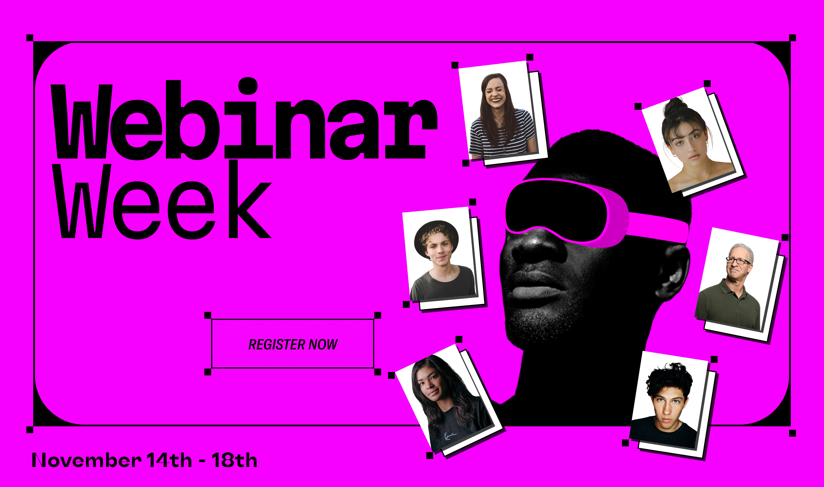 Futuristic Webinar Week animation branding graphic design logo motion graphics ui