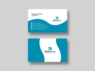 Modern Business Card Design Template business card design illustrator