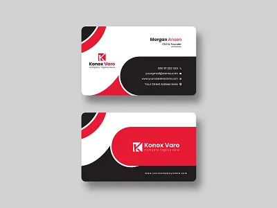 Modern Business Card Design Template business card design illustrator