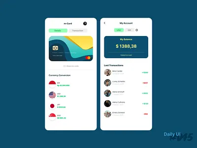 DailyUI #045 - Card branding design graphic design illustration logo minimal mobile app mobile design ui vector