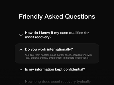 FAQ & About Us Page's Design about us black faq minimalism page ui ux web