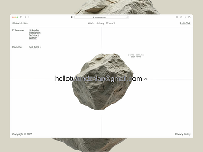 Portfolio 2025© — Footer branding design graphic design illustration logo minimalism ui ux vector visual