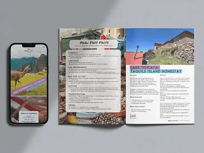 Travel Catalog Layout Design Project layout design looking for feedback