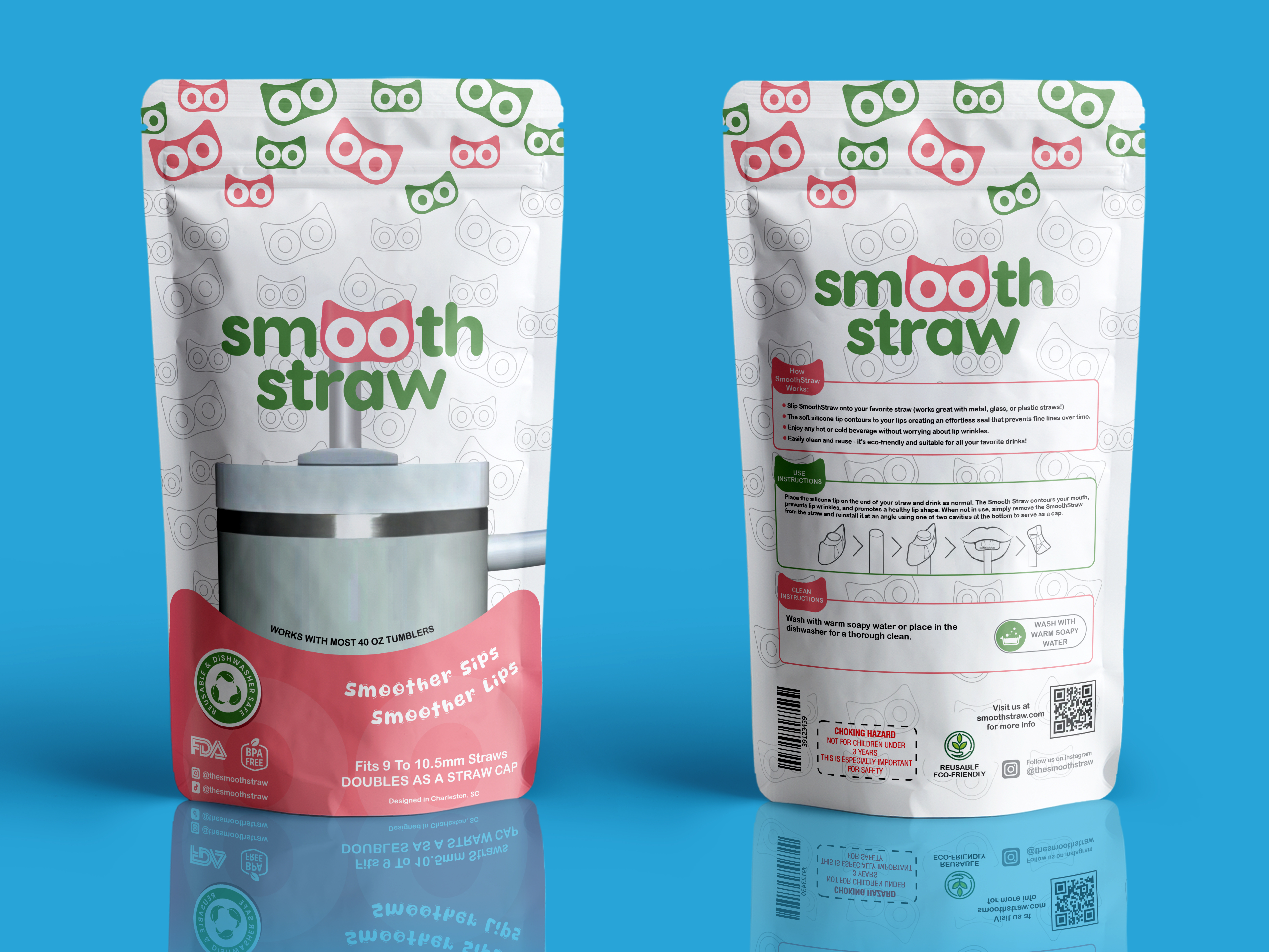 Smooth Straw Pouch Packaging Design branding design google web designer label mockup package pouch packaging design print smooth web banner web banner ads web design webdesigner website website design