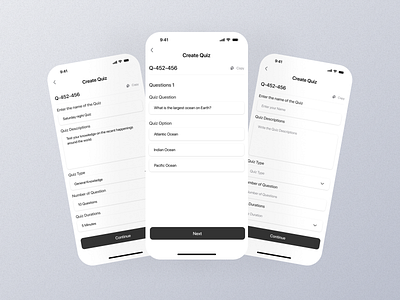 Create Quiz Mobile App Ui app create quiz create quiz app create quiz dashboard create quiz design create quiz details create quiz experience create quiz interface create quiz option create quiz page create quiz screen create quiz setting create quiz ui cretae quiz view graphic design mobile screen ui