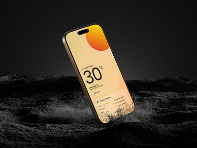Weather App UI Design app branding design graphic design illustration logo typography ui ux vector