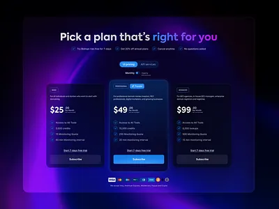 Pricing page page UI bishopi page pricing pricing page subpage ui ux
