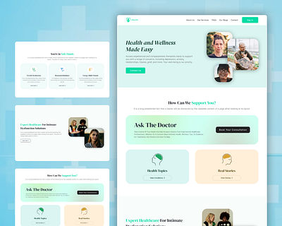 VigourMe – Website Redesign & Webflow Development branding design doctor figma healthcare landing page logo ui ux