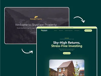 Skyscape Properties – Website Redesign branding construction investors property property developer property development property investment property website re design web design webflow