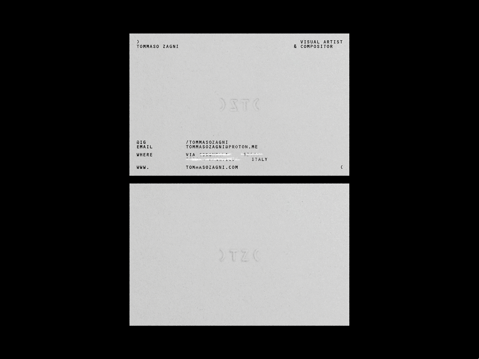 PERSONAL BRANDING - Business Card graphic design logo minimalist personal personalbranding simple