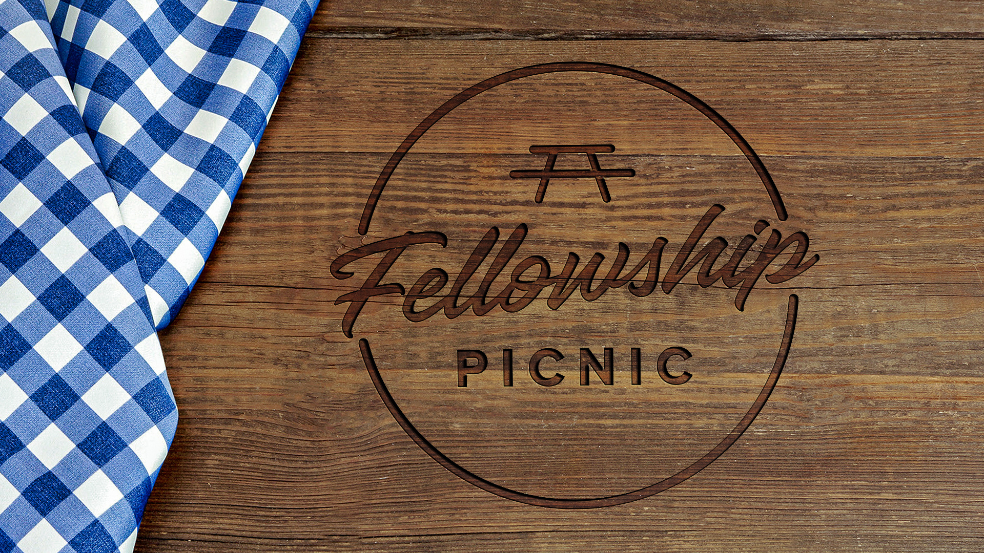 Fellowship Picnic church event graphic design