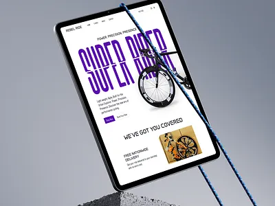 🚴‍♂️ Rebel Ride – Performance Bike Website Concept bike clean e commerce ecommerce homepage landing page modern ride shopify shopify design shopify designer shopify developer sports web design website woocommerce