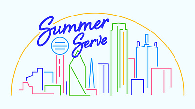 Summer Serve Logo church design graphic design illustration logo