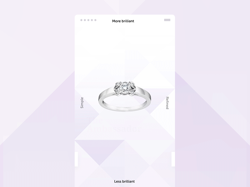Ring selection for iOS application 3d animation brand motion ring selection swipe