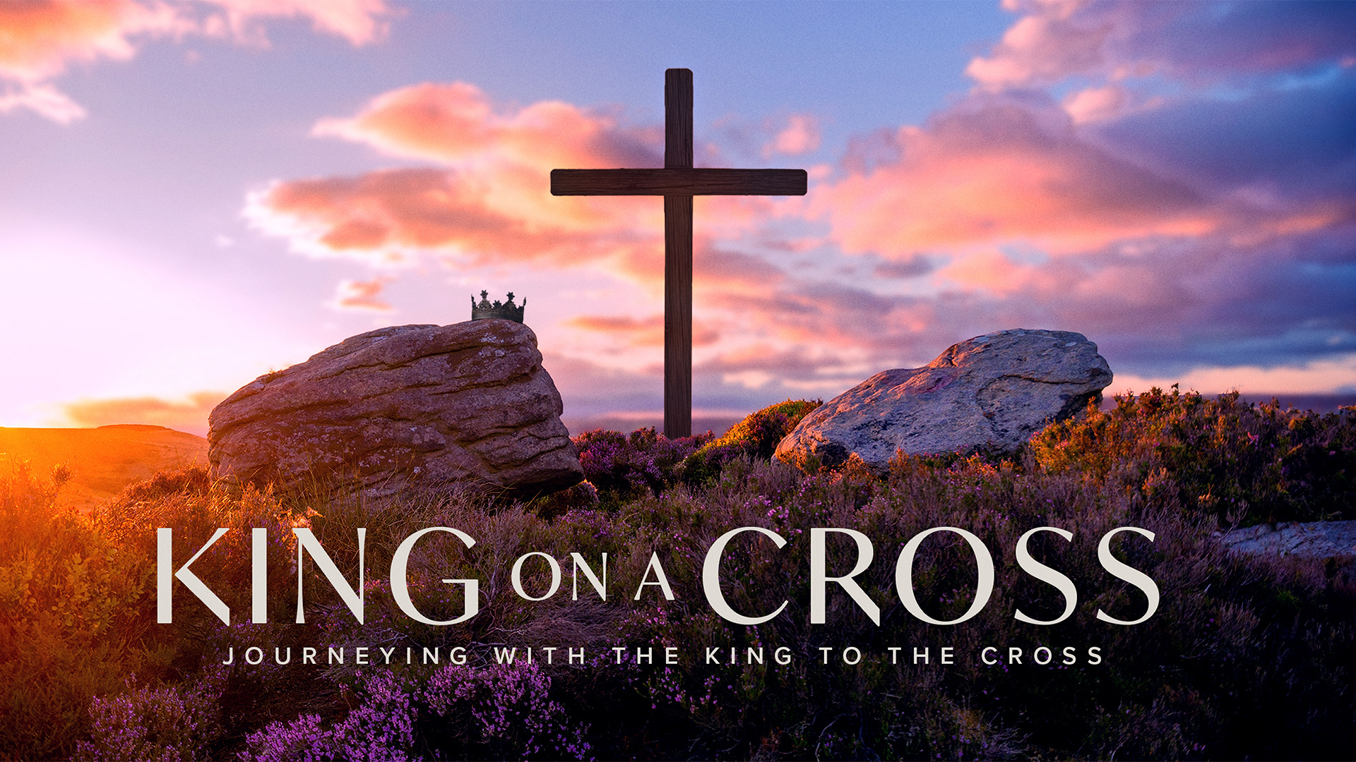 King on a Cross Sermon Series church design graphic design sermon series